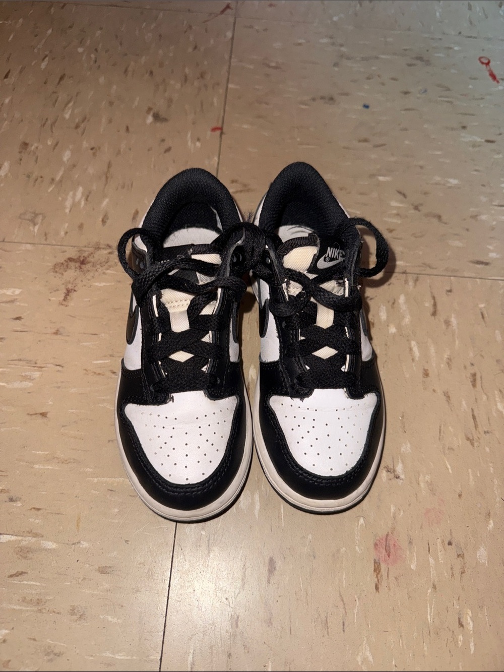 Nike Kids Black and White Low-Top Sneakers